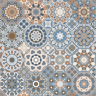 Kahverengi kiremit bir dizi.