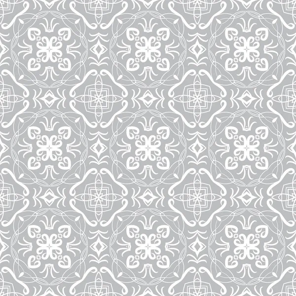 Eastern white seamless pattern. — Stock Vector