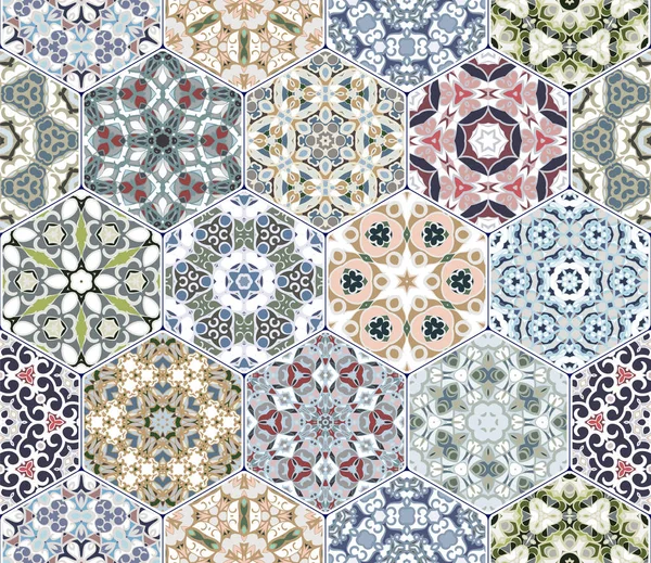 Vektör altıgen şekillerinin ayarla.