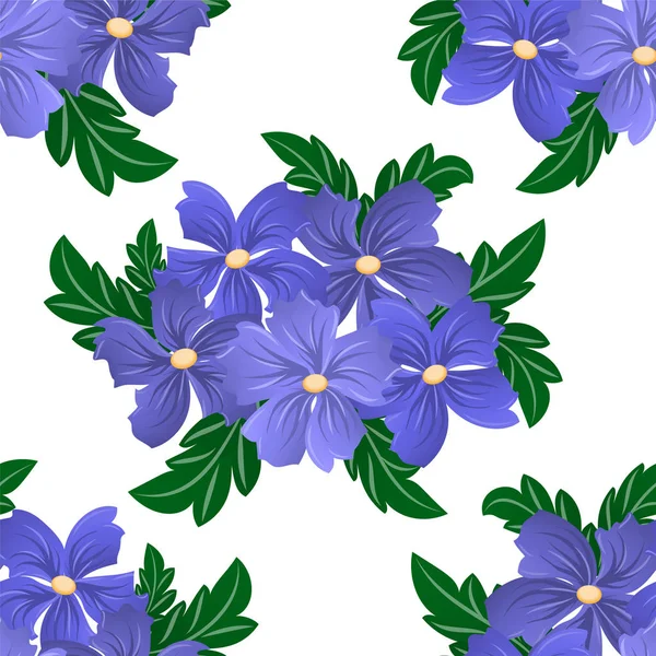 Beyaz arka planda kesintisiz çiçek deseni