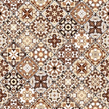 Mozaik kümedeki soyut desenler.