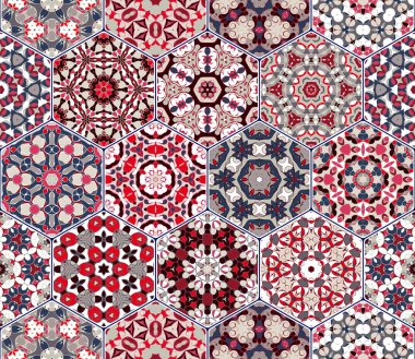 Vektör altıgen unsurları ayarla.