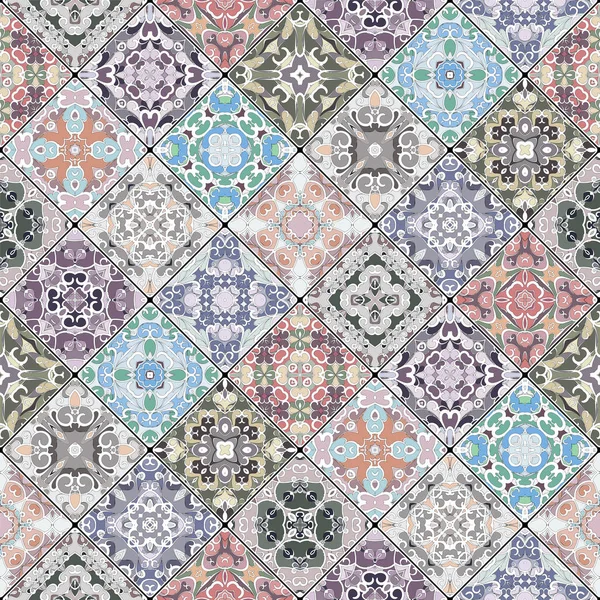 Mozaik kümedeki soyut desenler.