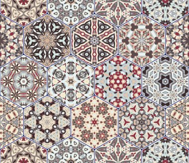 Vektör altıgen unsurları ayarla.