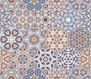 Vektör altıgen şekillerinin ayarla.