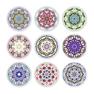 Dekoratif tabak seti.