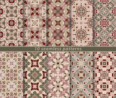 On kesintisiz soyut desen vektör seti.