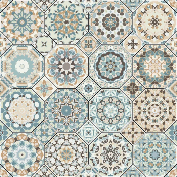 Sekizgen ve kare desenleri.