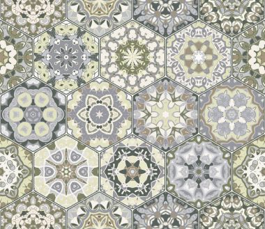 Vektör altıgen şekillerinin ayarla.