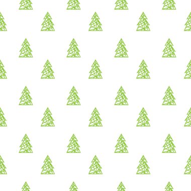 beyaz Noel ağacının desen