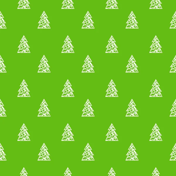 녹색 크리스마스 트리 패턴 — 스톡 벡터