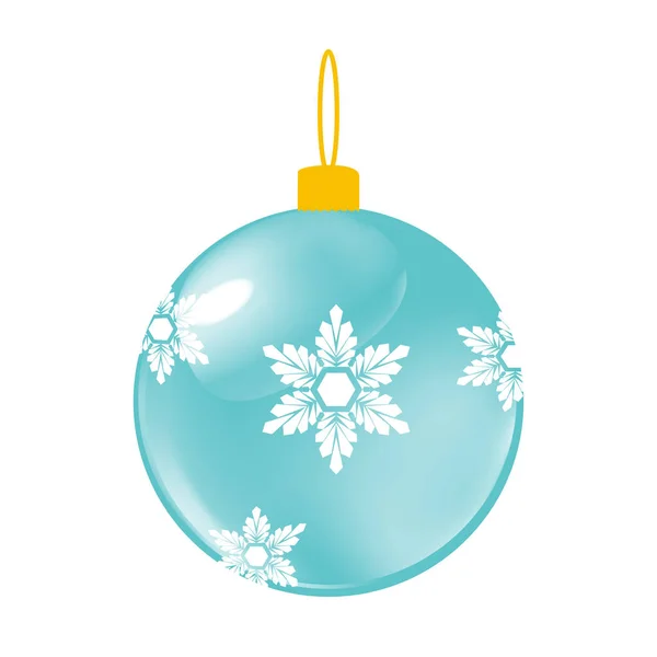 Bola decorativa de Navidad de menta — Vector de stock