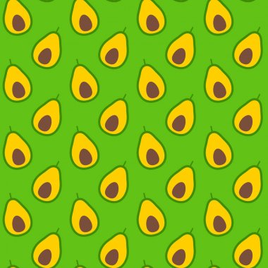 Avokado düz seamless modeli