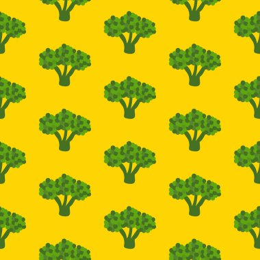 Brokoli düz seamless modeli