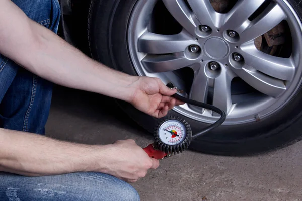 Tekerlekleri şişiriyorum.