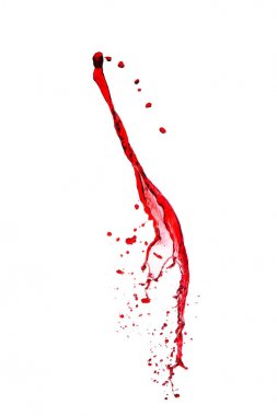 Bir damla kırmızı şarap.