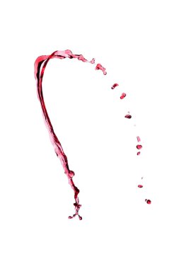 Bir damla kırmızı şarap.