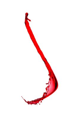 Bir damla kırmızı şarap.