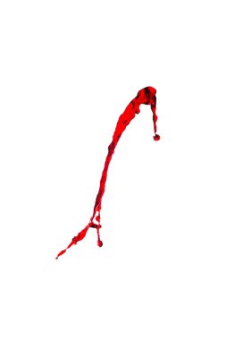 Bir damla kırmızı şarap.