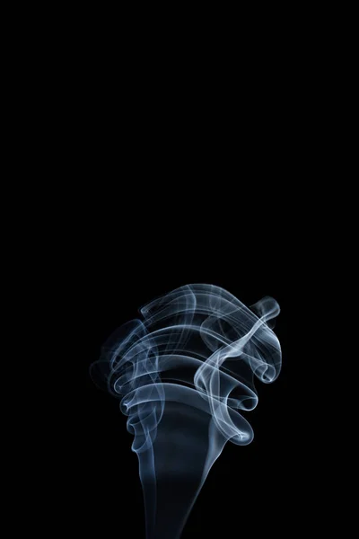 Smoke on black background — Stock Photo, Image