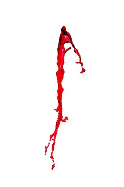 Bir damla kırmızı şarap.