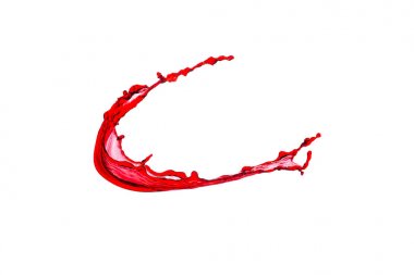 Bir damla kırmızı şarap.