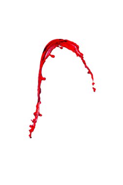 Bir damla kırmızı şarap.