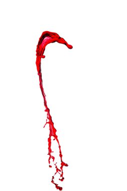 Bir damla kırmızı şarap.