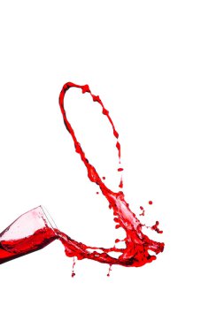Bir damla kırmızı şarap.