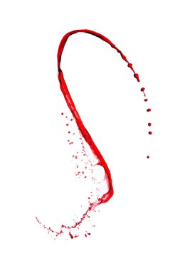 Bir damla kırmızı şarap.