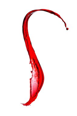 Bir damla kırmızı şarap.