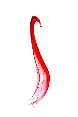 Bir damla kırmızı şarap.