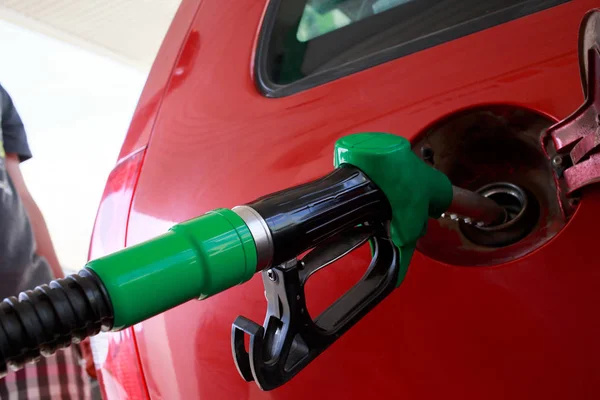 Car fill with gasoline — Stock Photo, Image