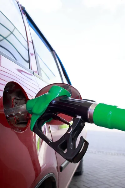 Car fill with gasoline — Stock Photo, Image