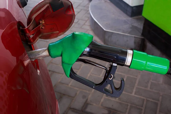 Car fill with gasoline — Stock Photo, Image