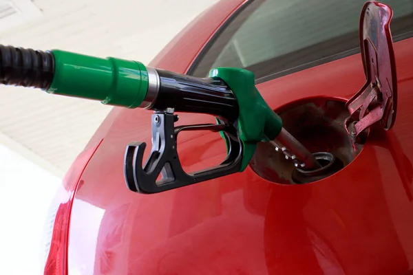 Car fill with gasoline — Stock Photo, Image