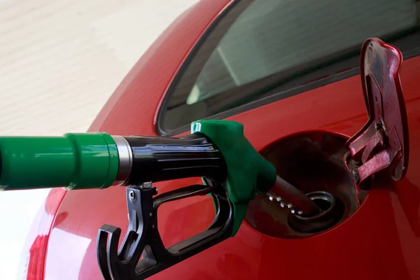 Car fill with gasoline — Stock Photo, Image