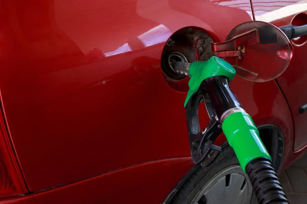 Car fill with gasoline — Stock Photo, Image