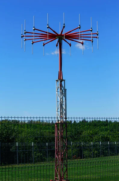 Antena de comunicação de rádio — Fotografia de Stock