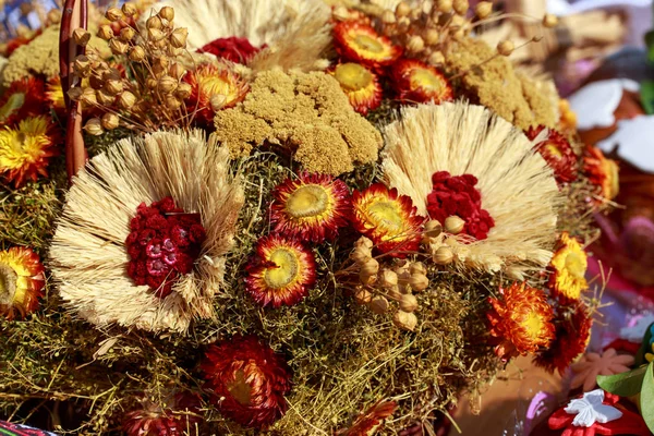 Kytice sušených květin — Stock fotografie