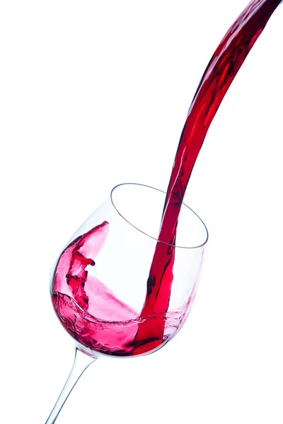 Red wine pouring — Stock Photo, Image