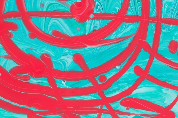 Abstracte Achtergrond Van Acrylverf Roze Aquamarijn Tinten — Stockfoto
