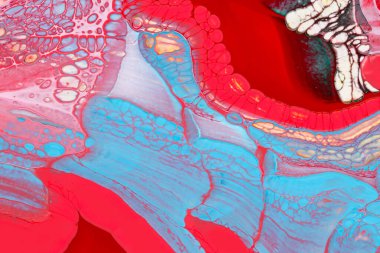 Pembe ve kırmızı tonlarda akrilik boyanın soyut arkaplanı