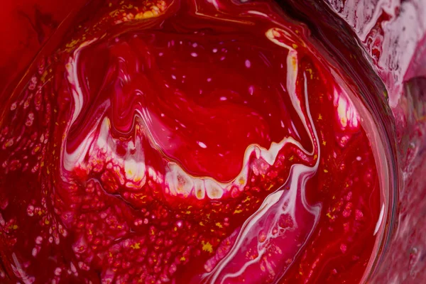 Abstracte Achtergrond Van Acrylverf Rode Tinten — Stockfoto
