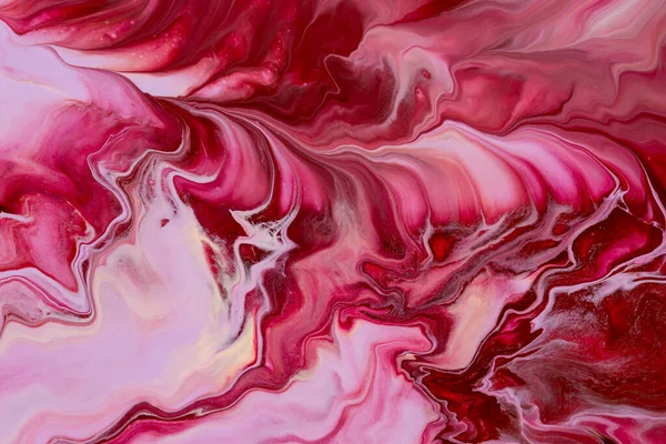 Fond Abstrait Peinture Acrylique Dans Les Tons Rouge Violet — Photo