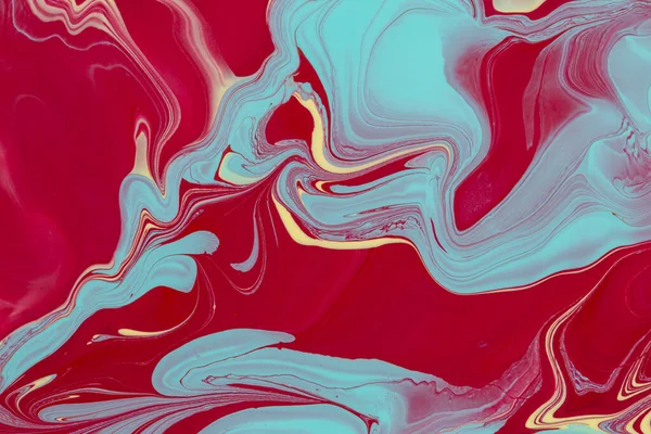 Abstrakt Bakgrund Akrylfärg Röda Och Blå Toner — Stockfoto