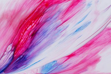 Pembe ve mavi tonlarda akrilik boyanın soyut arkaplanı