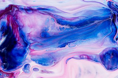Pembe ve mavi tonlarda akrilik boyanın soyut arkaplanı