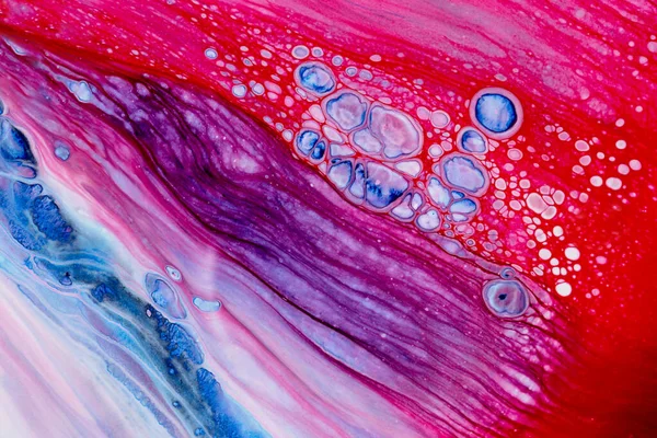 Абстрактный Фон Акриловой Краски Розовых Синих Тонах — стоковое фото