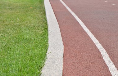 Parkta, metin için yer modern koşu parkuru